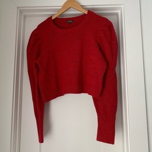 Wild Fable Red Cropped Sweater